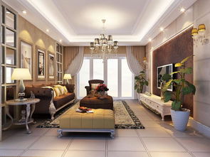 欧式雅韵与现代舒适的交融 中信府·世家欧美风情客厅装修设计解析